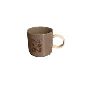 Starbucks “Speak Your Kind” Taupe Ceramic Mug